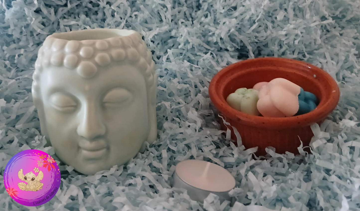 LOT BRÛLEUR BOUDHA TURQUOISE