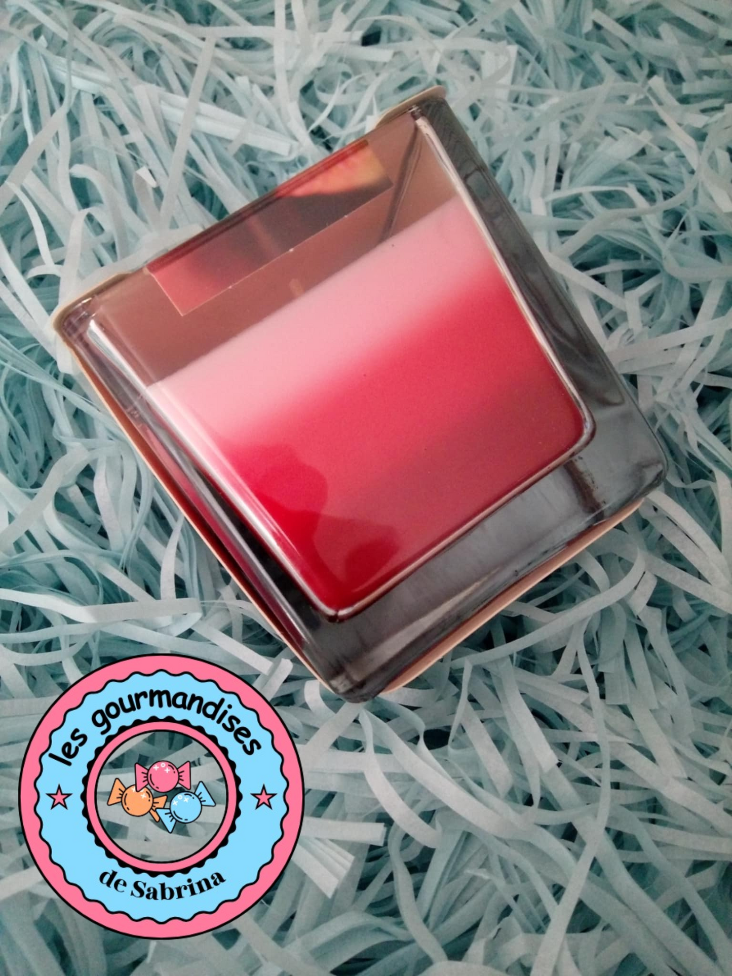 BOUGIE ARC EN CIEL FRAISE