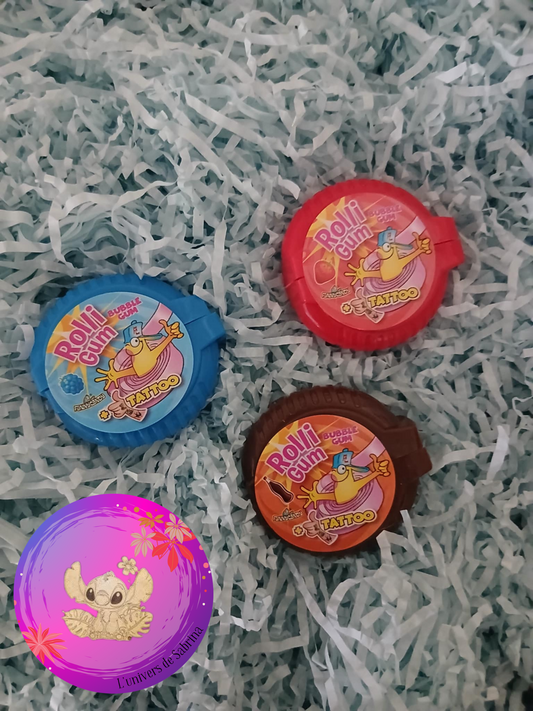 ROLLI GUM X3 (FRAISE, COLA, FRAMBOISE)